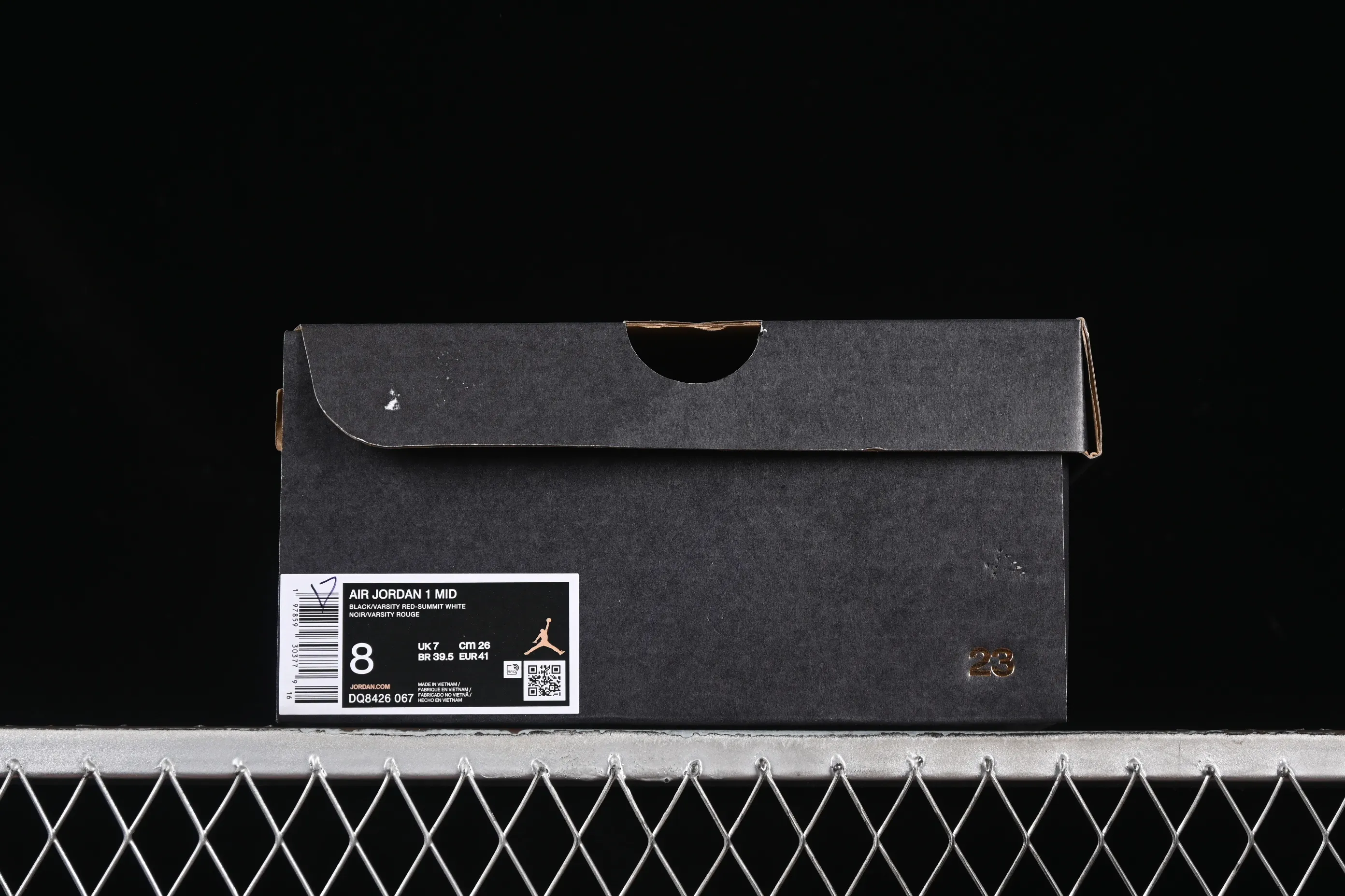 All categories Air Jordan Jordan series basketball shoes Air Jordan 1 Mid Air Jordan 1 Mid AJ1 Joe 1 black and red mid-top cultural and casual sneakers DQ8426-067